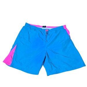 Nike Men's Blue and Pink Shorts